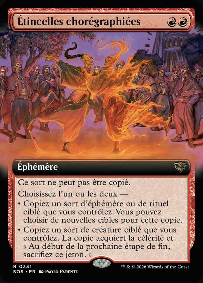Étincelles chorégraphiées