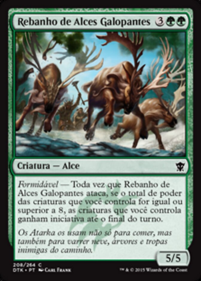Rebanho de Alces Galopantes