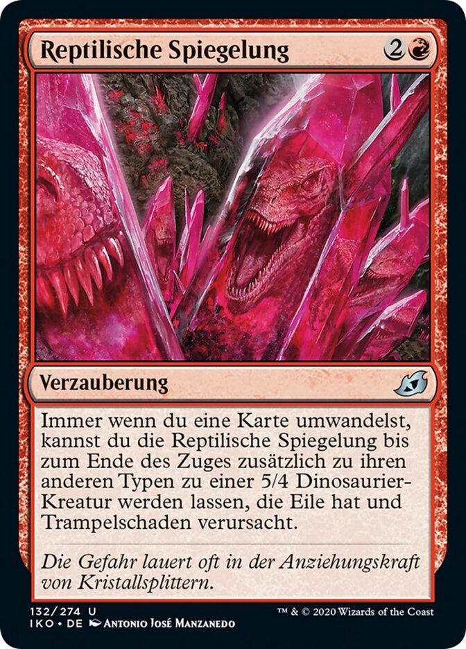 Reptilische Spiegelung