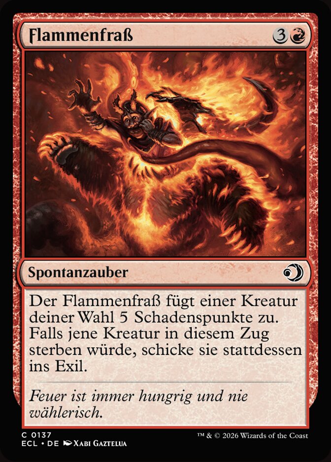 Flammenfraß
