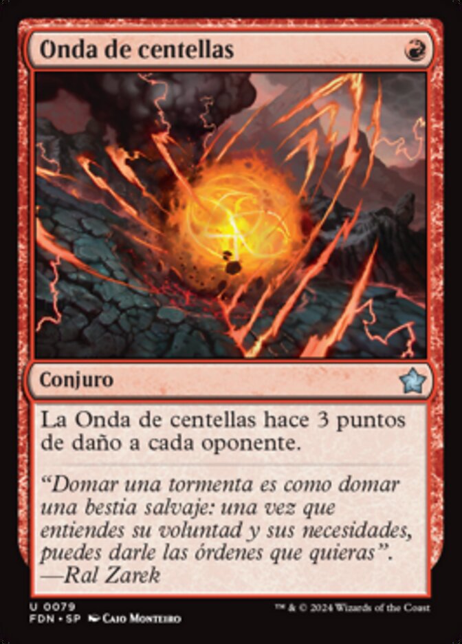 Onda de centellas