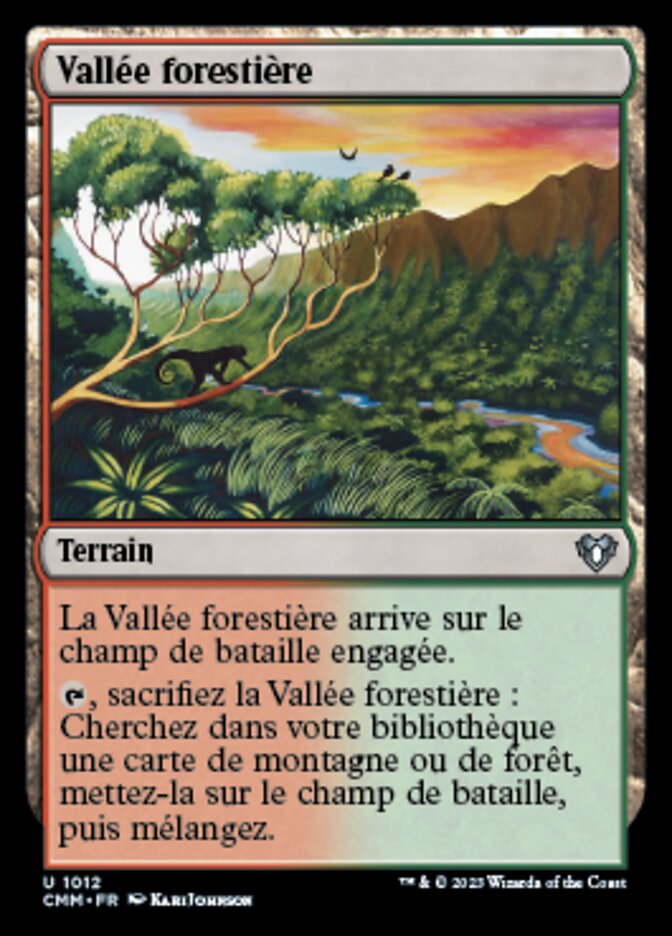 Vallée forestière