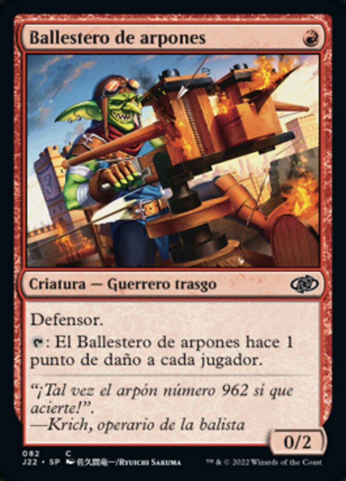 Ballestero de arpones