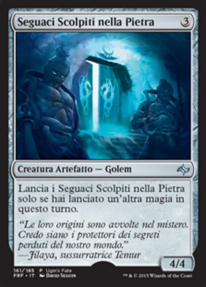 Seguaci Scolpiti nella Pietra