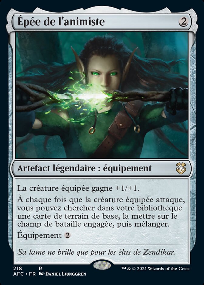 Épée de l'animiste