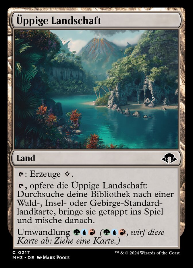 Üppige Landschaft