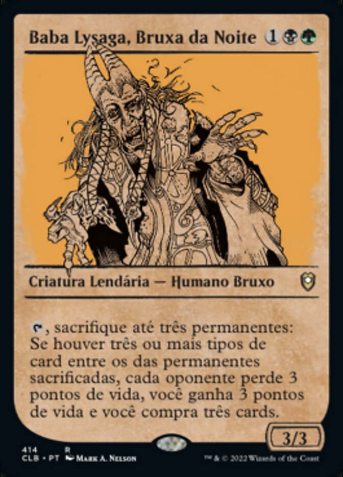 Baba Lysaga, Bruxa da Noite