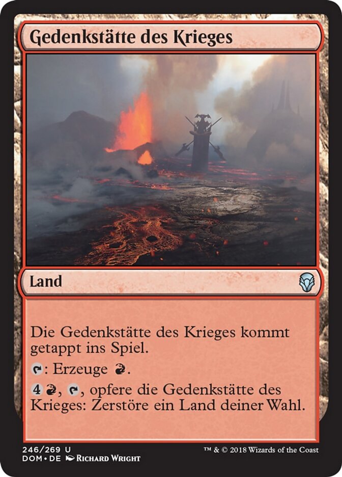 Gedenkstätte des Krieges