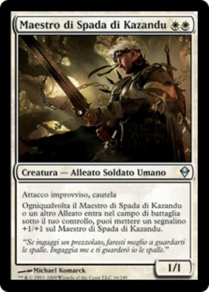 Maestro di Spada di Kazandu