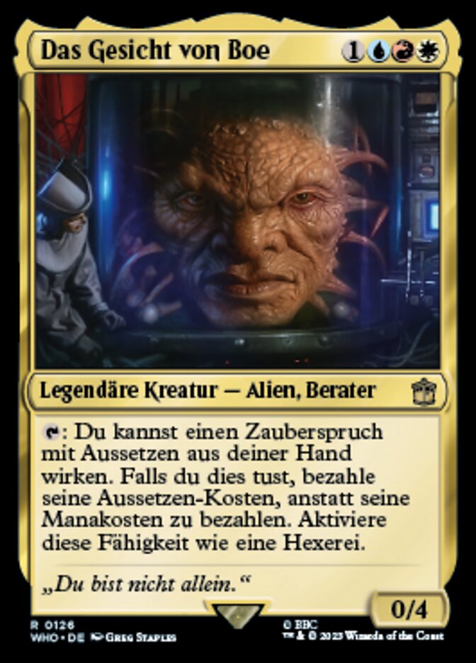 Das Gesicht von Boe