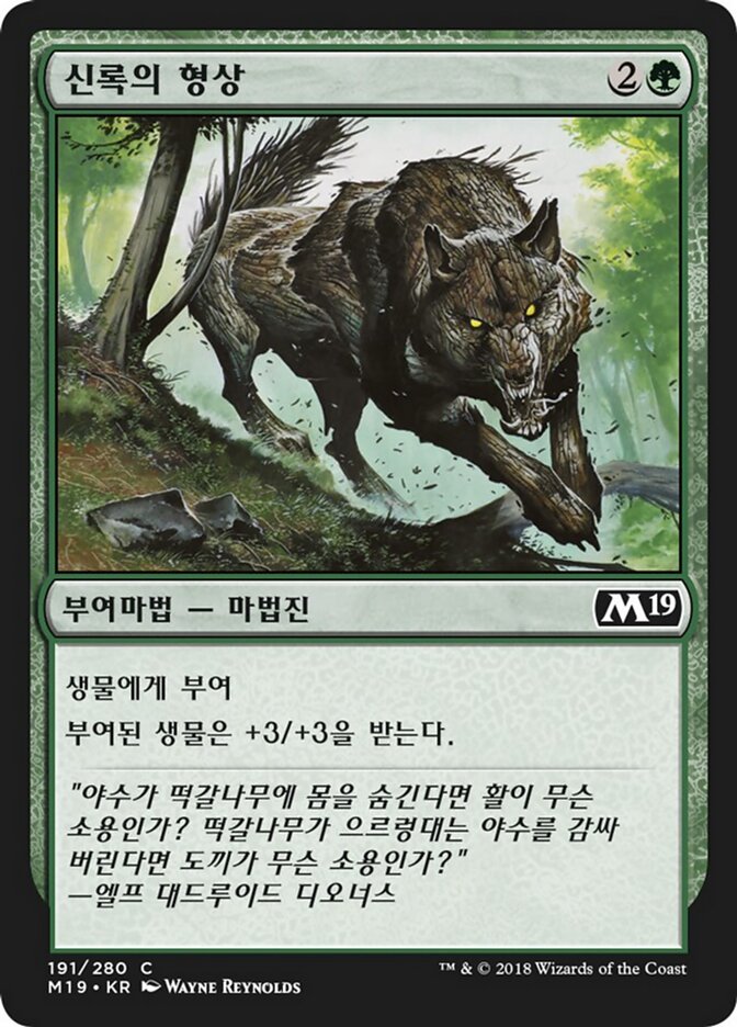 신록의 형상