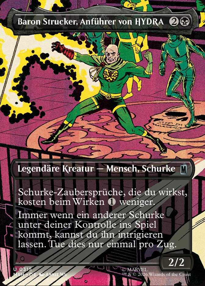 Baron Strucker, Anführer von HYDRA