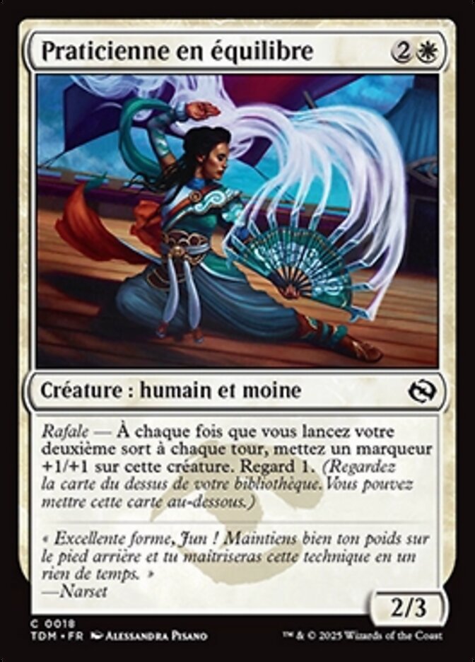 Praticienne en équilibre