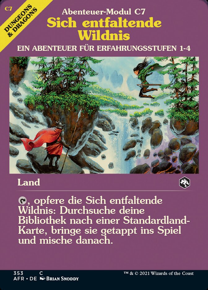 Sich entfaltende Wildnis