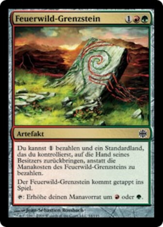 Feuerwild-Grenzstein