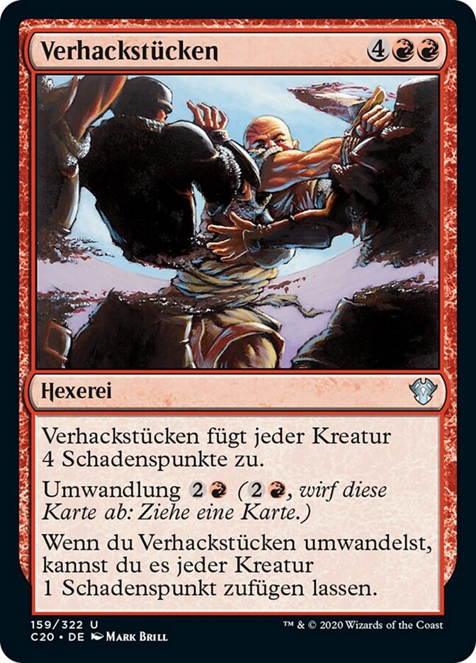 Verhackstücken