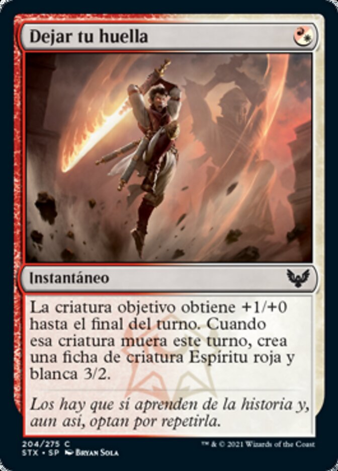 Dejar tu huella
