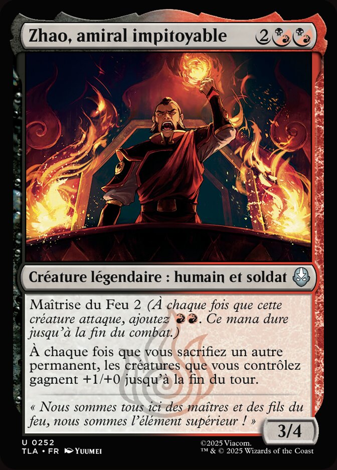 Zhao, amiral impitoyable