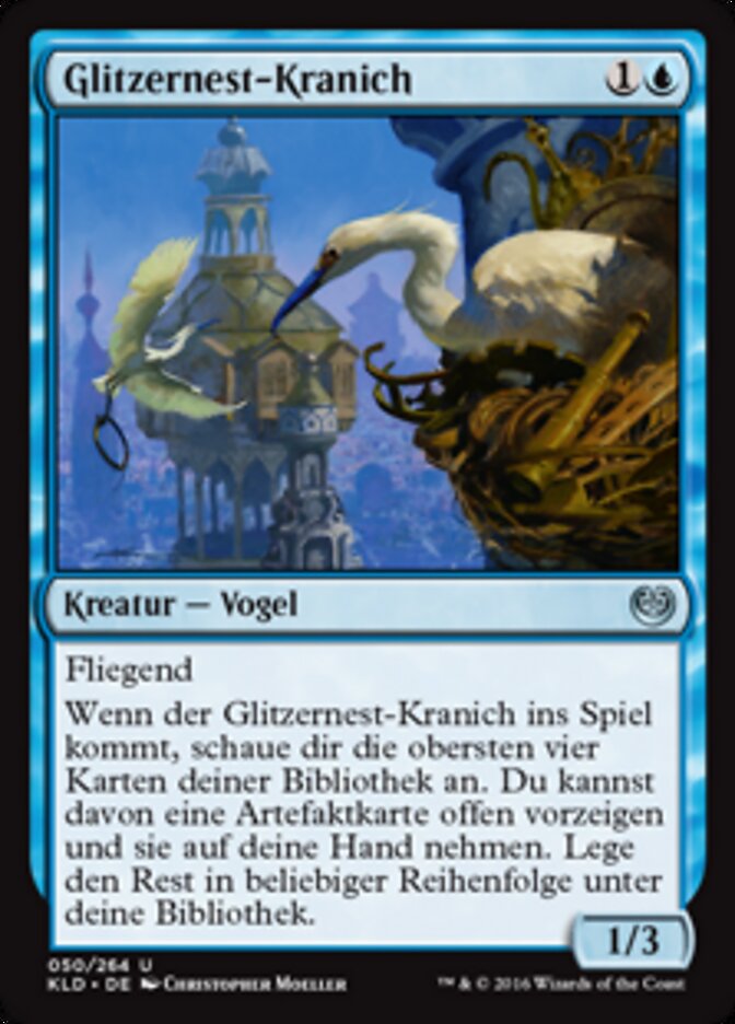 Glitzernest-Kranich