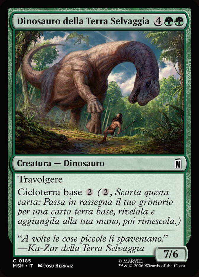 Dinosauro della Terra Selvaggia