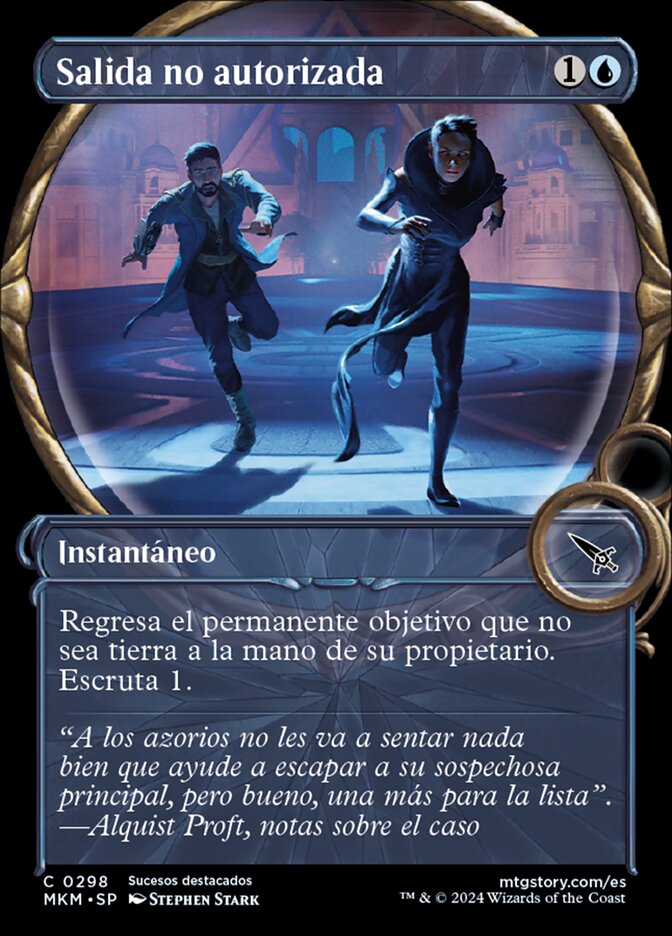 Salida no autorizada