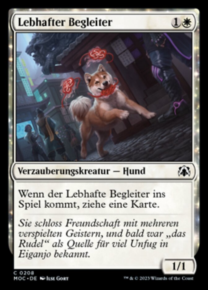 Lebhafter Begleiter