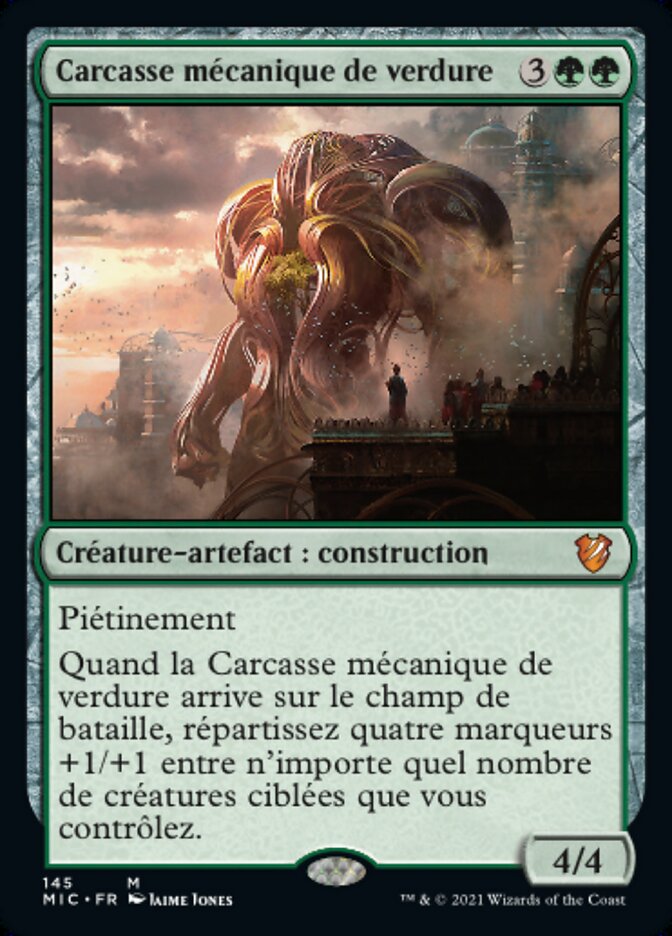 Carcasse mécanique de verdure