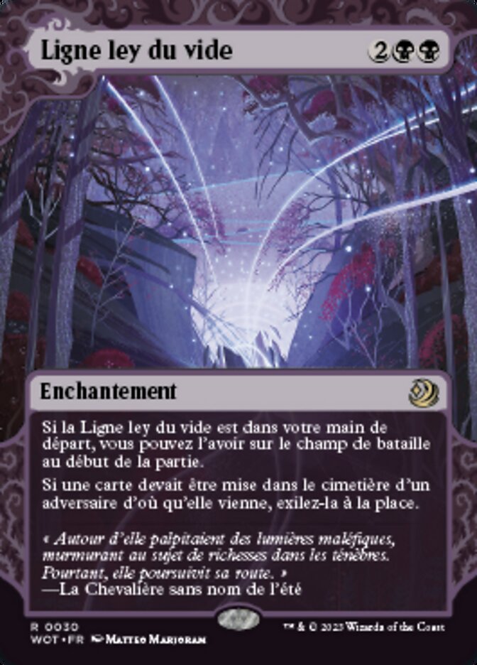 Ligne ley du vide