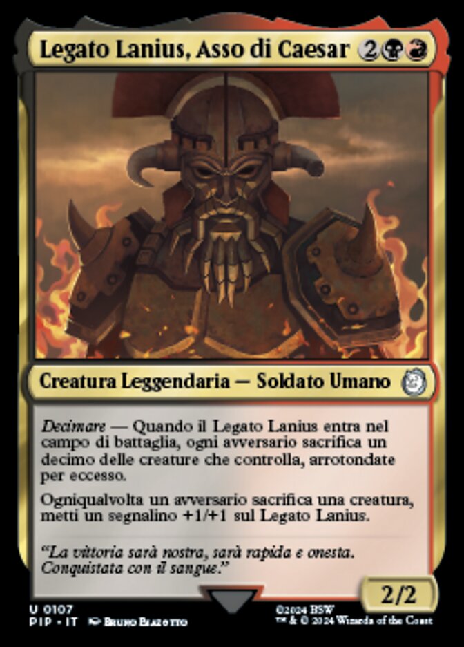 Legato Lanius, Asso di Caesar
