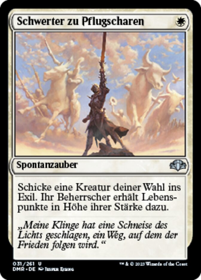 Schwerter zu Pflugscharen