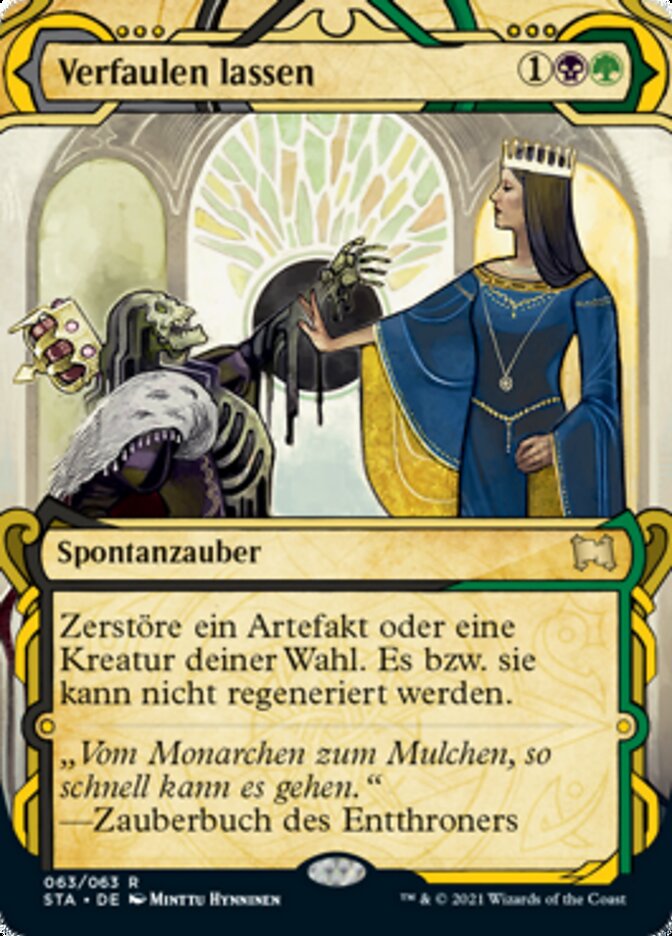 Verfaulen lassen