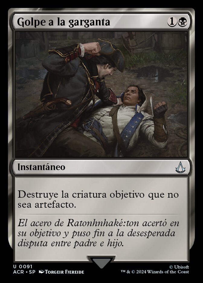 Golpe a la garganta