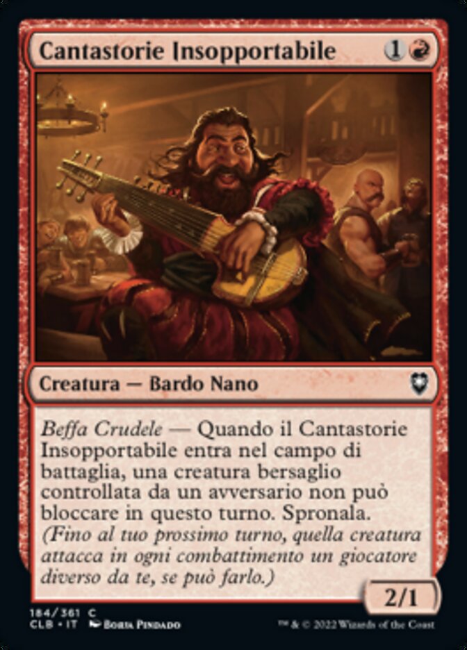 Cantastorie Insopportabile