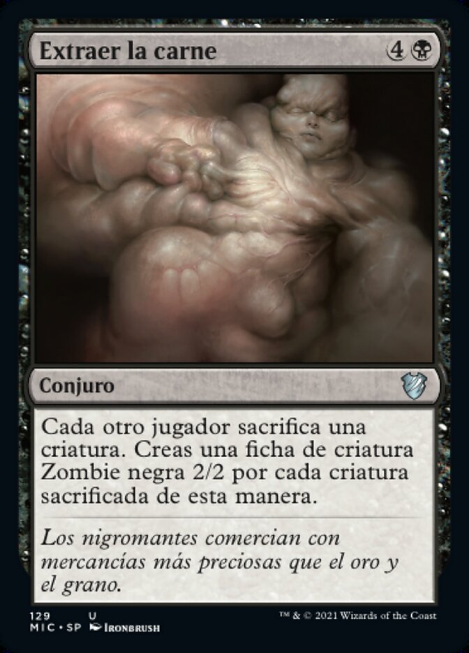 Extraer la carne