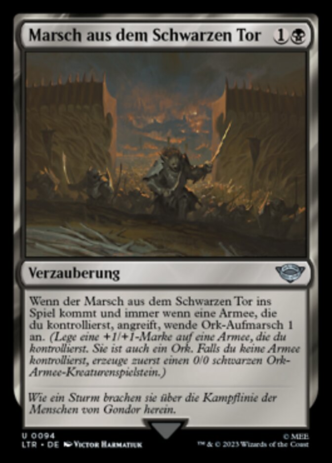Marsch aus dem Schwarzen Tor