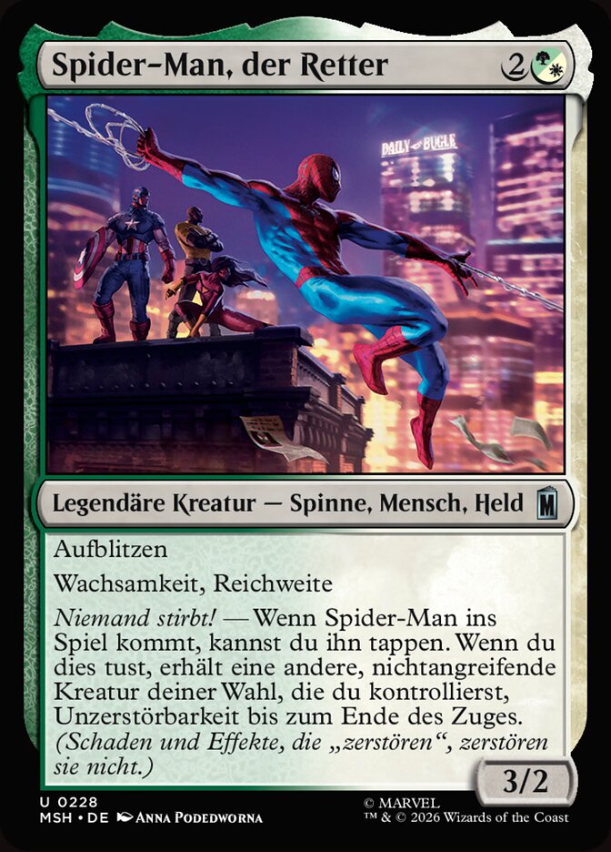 Spider-Man, der Retter
