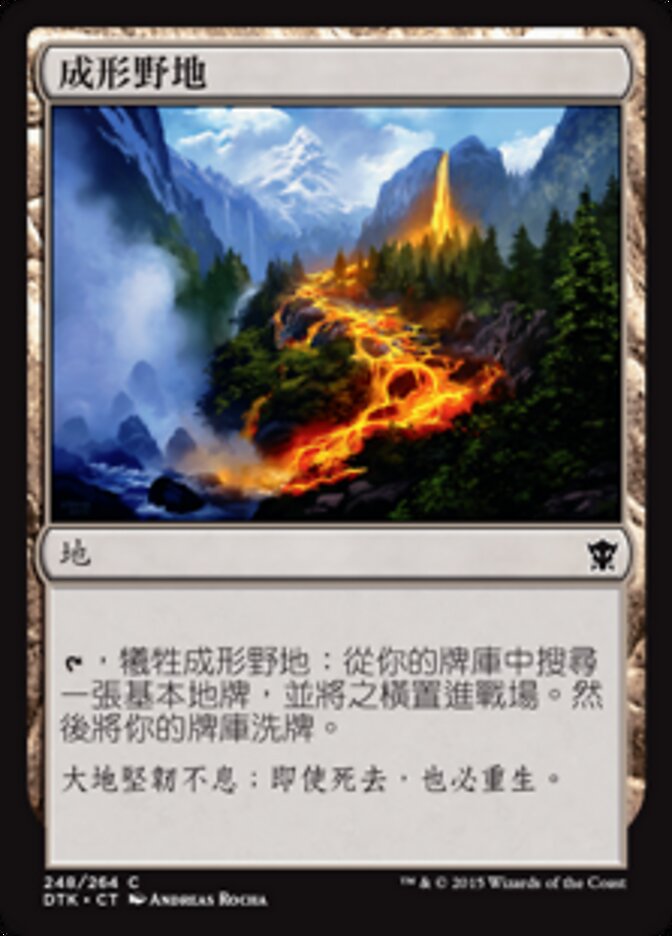 成形野地