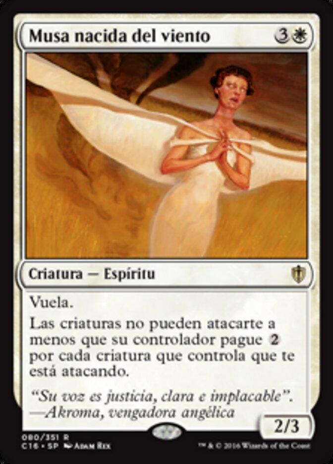 Musa nacida del viento