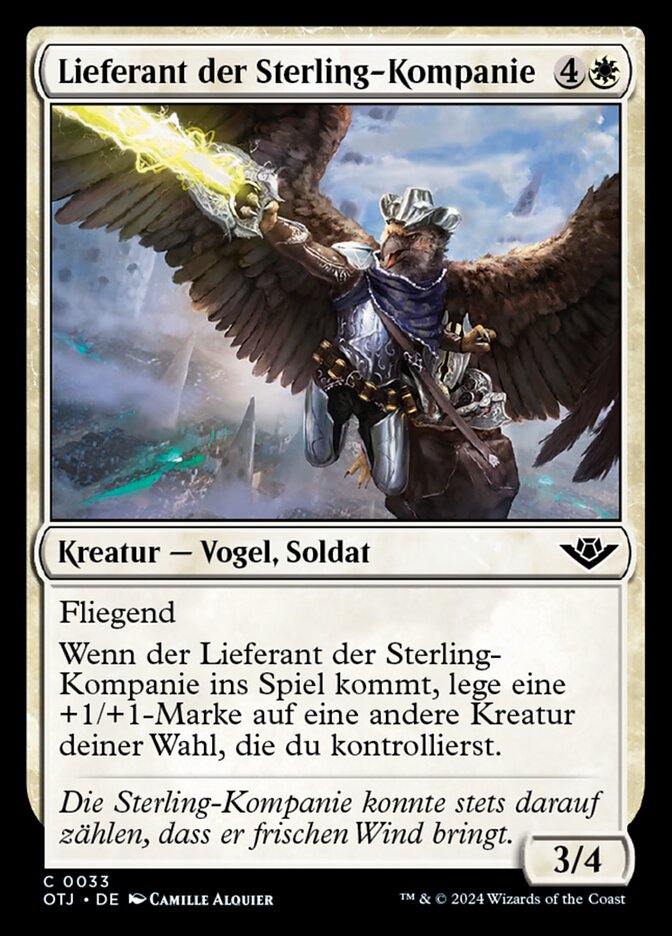 Lieferant der Sterling-Kompanie