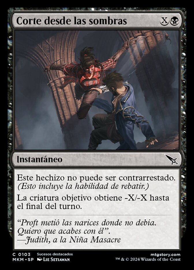 Corte desde las sombras