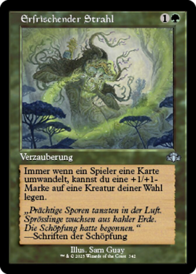Erfrischender Strahl