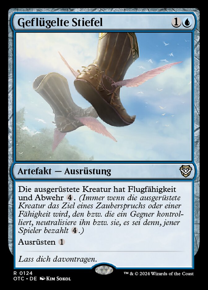 Geflügelte Stiefel