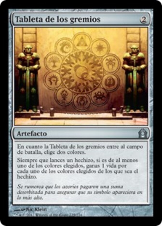 Tableta de los gremios