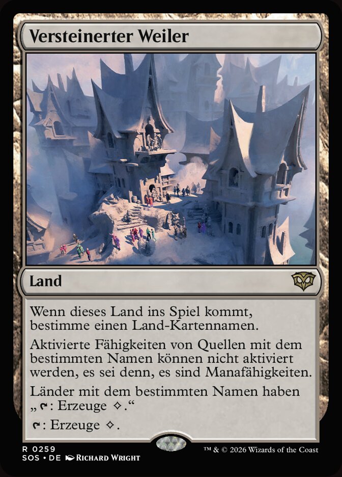 Versteinerter Weiler