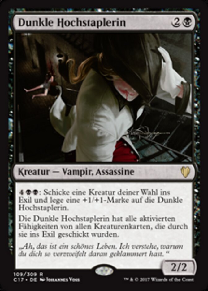 Dunkle Hochstaplerin