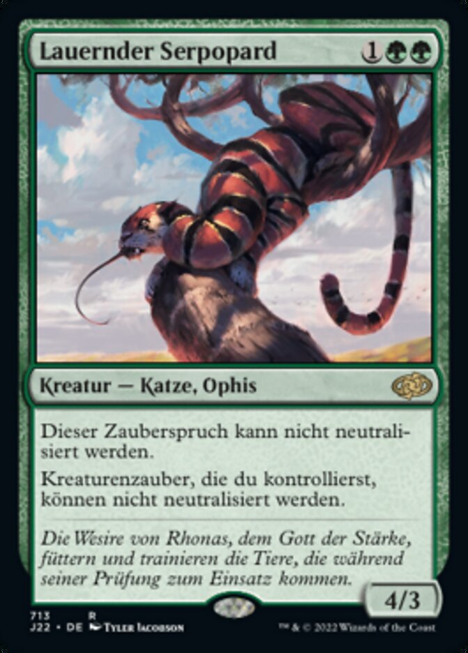 Lauernder Serpopard