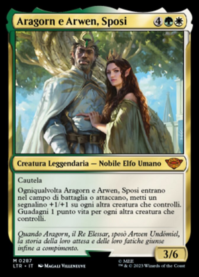 Aragorn e Arwen, Sposi