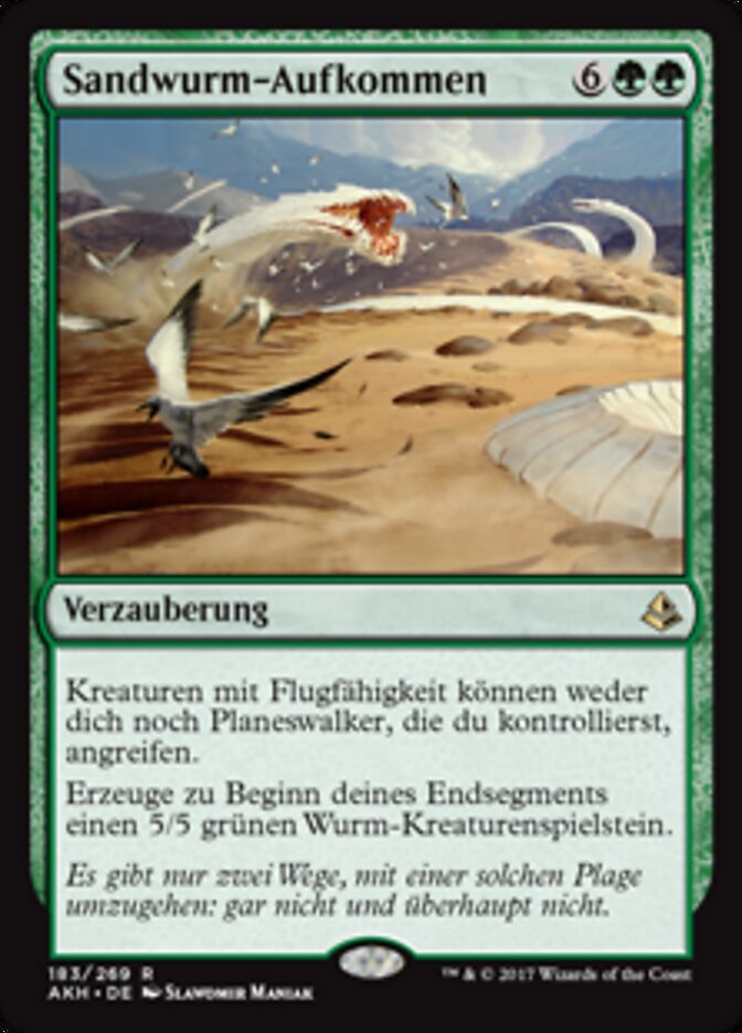 Sandwurm-Aufkommen