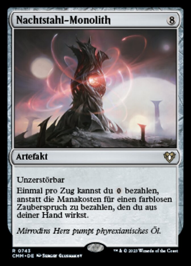Nachtstahl-Monolith