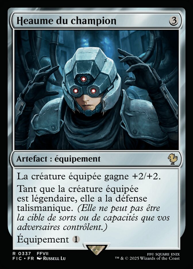 Heaume du champion